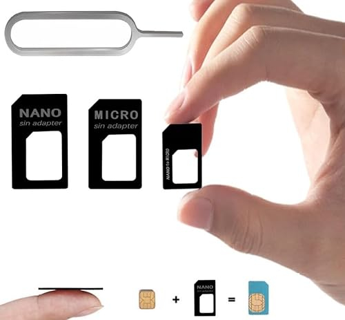 All Gadget Kit adaptateur carte SIM 4 en 1 Nano, Micro & Standard GSM pour téléphones portables et tablettes