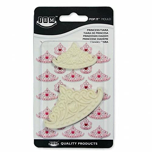 Princess Tiara Jem Pop It Mould Cutter Cup Cake Decorating Tool 2 Sizes
