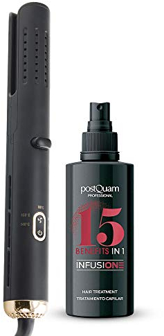 Postquam | Pack Plancha de Pelo Profesional Cyclone Air Cool Tech + Mascarilla para el Pelo Infussione 15 en 1