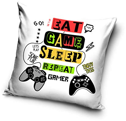 Carbotex Gamer Kissen Dekokissen Zierkissen PD201008 40x40 cm