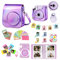 Wogozan - Carcasa para cámara Fujifilm Instax Mini 11 instantánea, incluye filtros de color, álbum de fotos, marcos surtidos, lente selfie + más (morado mágico)