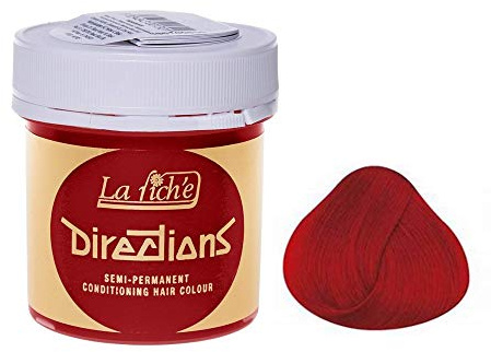 2 X La Riche Directions Semi-Permanent Hair Color 88ml Tubs - Pillarbox Red