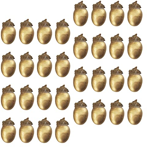 YARNOW 50stücke Künstliche Eichel Nachbildung Einer Eichel Dekorative Eicheln Für Partys Tannenzapfen