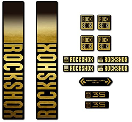 Autocollants compatible avec de fourche de vélo Rock Shox 35 2021