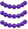 MJDCB 10mm 35 pièces Jade Violet Perle Pierre Ronde en Vrac Perles Semi Precieuse pour Fabrication de Bijoux de Bracelets et de Colliers