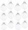 RANRAO 12 bolas de cristal iridiscente transparente para árbol de Navidad, decoración de bricolaje