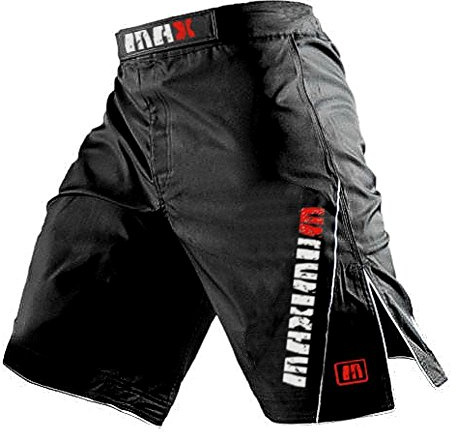 Sanguine Shorts MMA, Shorts per Uomini, Shorts da Combattimento, Shorts per Sportivi, Shorts per Arti Marziali - Tutte le Taglie, Nero , XS