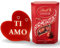 Idee Regalo Festa Della Donna 2024 - 200grammi Lindt Lindor Latte + Cuore Legno Ti Amo - Regalo Donna Uomo Papà Mamma (Lindor Latte)