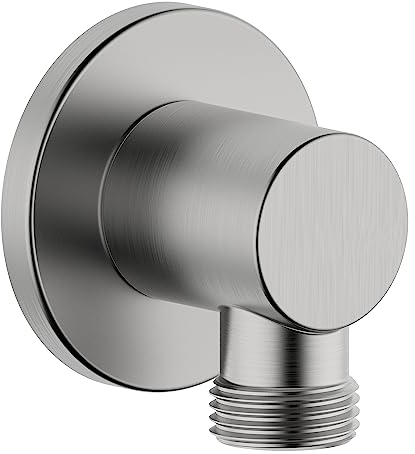 Derengge SA-0041-BN Handbrause-Wandversorgungswinkel, Wandschlauchverbinder, ohne Duschkopf und Schlauch, gebürstetes Nickel