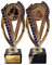 eberin · Reitsport Pokal · REIT Pokal · Pferd · Turnierreiten · Hobby Horsing · Turnierschleife blau/Gold · Ehrenpreis · Pokal mit Wunschgravur · 2 Pferde Motive wählbar (Pferdekopf Glanz)