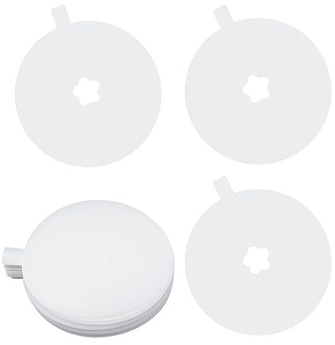 Honbay Einweg-Kerzenschutz, Papierdeckel mit Zuglasche, Tropfschutz für Bastelkerzenherstellung, 70 mm, 100 Stück