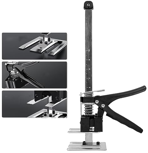 Guolich Sollevatore per Pannelli di Llivellamento a Risparmio di Lavoro, 529 lb/240 kg, per Pavimenti, Porte, Installazione di Armadi, Sollevatori per Cartongesso, con Scala (38.8 cm)
