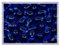 Czech 50-Piece Glass Beads, 6x9mm, Teardrop Transparent Dark Blue
