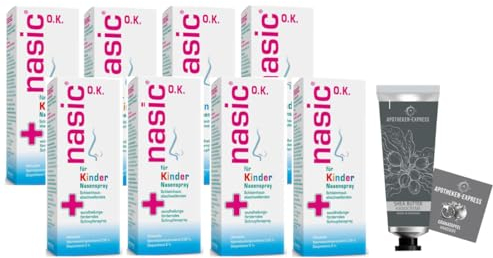Nasic für Kinder Nasenspray O.K. 10 ml Set mit 6 x 10 ml inkl. einer Handcreme ODER Handseife der West-Apotheke (Apothekenexpress)