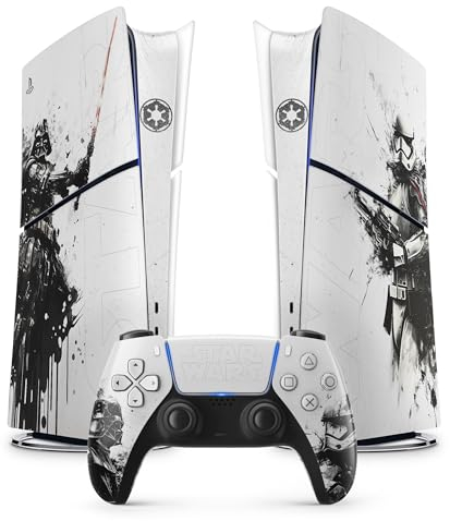 PS5 Skin Trooper Sticker, Aufkleber für Playstation 5, Konsole und Controller, Slim Edition Digital, Skin Trooper (1 Controller)