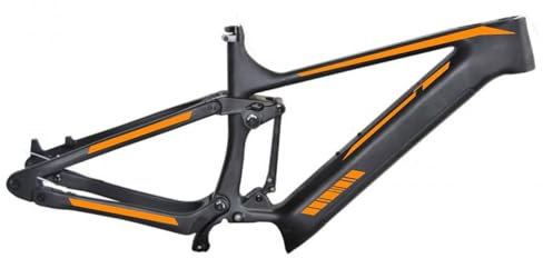 Generico Set mit 8 Aufklebern für Fahrradrahmen, MTB, universal, Rahmen für Schutz, Code 2189 (037 Neonorange)