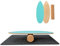KOMFOTTEU Balance Board Holz, Balancebrett mit Korkrolle & rutschfester Filzmatte, Gleichgewichtsboard Indoor Training Surfen Skaten, Wackelbrett Trickboard max.100kg belastbar (Blau)