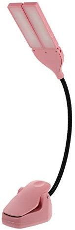 Veemoon Touch Smart LED Klemmleuchte Pink Dimmbare Klavierlampe mit 28 Leds Augenschonende Tischlampe für Musik und Arbeitsbereich