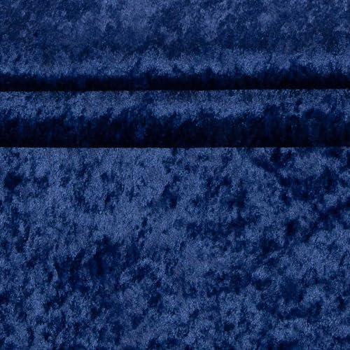 Pannesamt Samt-Stoff ab 0,5m Velvet Dekostoff Kostümstoff Panné Samt glänzend Farbwahl, Farbe:19-4056 blau