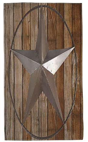 40X70cm Reisehandtuch Vintage Western Texas Stern Auf Holzbrett Strandtuch Tragbares Strandtücher Pflegeleicht Saunatuch Für Outdoor Spa Strand