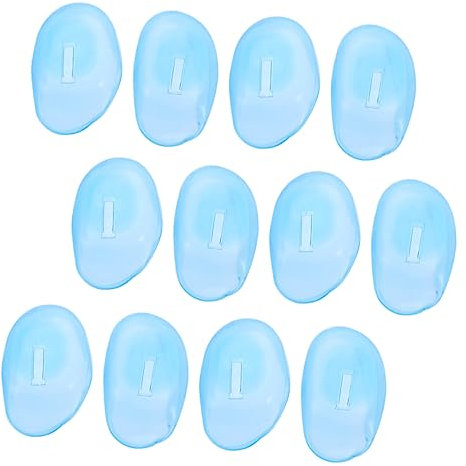 KOMBIUDA 48piezas De Silicona Para Oídos Para Oído Para Tinte De Cabello Protección Suave y Herramientas De Cuidado Auditivo Color Azul