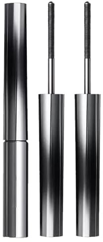 3D Curling Schwarze Wimperntusche,3D Curling Eyelash Iron Mascara,Wasserdicht und Langlebig Mascara mit Metallbürste,Long Lasting,Schwarz,2pcs