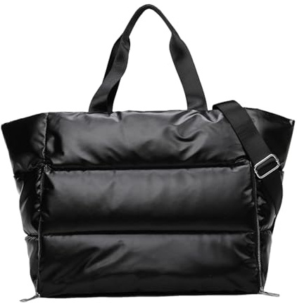 Gesteppte Tasche Damen Tote Bag Damen Faltbare Reisetasche Sporttasche, 3 In1 Leicht Puffer Bag Mit Nasse Und Trockener Trennung Tasche, Wasserdicht Tasche Damen Groß Kapazität Für Fitness Reisen Yoga
