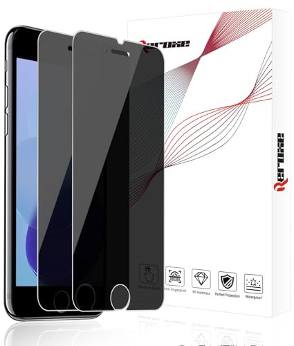 REROXE 2 Stück Schutzfolie für Panzerglas für iPhone 6/6s/7/8/SE 2020 Sichtschutzfolie, 2.5D Ohne Luftblasen Anti-Kratzer Anti-Spähen iPhone SE 2020 Blickschutzfolie, 9H Härte iPhone 6 2020 Schutzglas