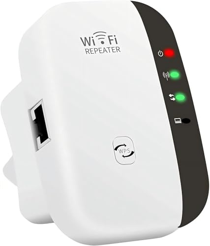 WiFi Extender Booster WiFi Extender with Ethernet Port, 300Mbps WiFi Booster Range Extender, 300Mbps 2.4GHz Internet Booster with WPS, VM8L2