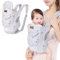 miaomiao Koala Babytrage, Verstellbare Tragehilfe für Babys von 0-36 Monaten, Ergonomisch, Atmungsaktiv, Grau