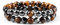 ZENGSING Perlenarmband Herren Herrenarmband aus Halbedelmetall 2 Stücke Perlenarmbänder Set Elastisches Kugelarmband Verstellbares Edelstahl Armband Herren Damen Geschenk für Männer (Tigerauge)