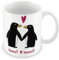 MUGGZ - Personalised - Mug - Penguins Together Forever - Penguin Couple in Love – Custom Funny Coffee Mug – Unique Gift for Friends & Family