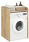 KOMTO Waschmaschinenschrank überbauschrank Honing Eiche - Waschmaschinenüberbau | Waschmaschine Schrank Mozi 66 x 62 x 97 cm