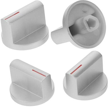 BAZEITFLOW Herdknöpfe Gasherd 4 Stück Ersatz Gasherdknöpfe Drehknöpfe Küchenherd Komfortabler Gaskocher Zubehör Mit Glatter Oberfläche