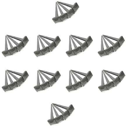 Hand Forged Handmade Traditional Pack of 40(1kg) Old Antique Rustic Square Head Black Iron Nails 75mm x 20mm - Door Furniture Decorative Studs Pins Nails