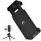 Support Telephone Trepied, Adaptateur Telephone Trepied Monopied Universel, Adaptateur Trépied Smartphone Portable Extensible pour Monopode et Selfie Stick, Pince Réglable, Noir（Maximum 9,5 Cm）