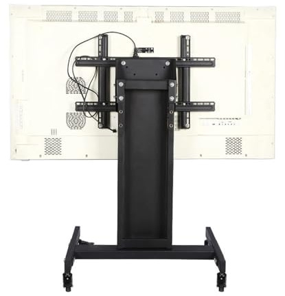 Chariot TV Mobile à roulettes pour téléviseurs de 32 à 65 Pouces. Support au Sol réglable en Hauteur avec roulettes verr