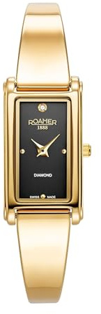 Roamer - Armbanduhr Elegance Diamond - Quartz Uhrwerk - Gehäusebreite: 15 mm - Edelstahl - 3 ATM