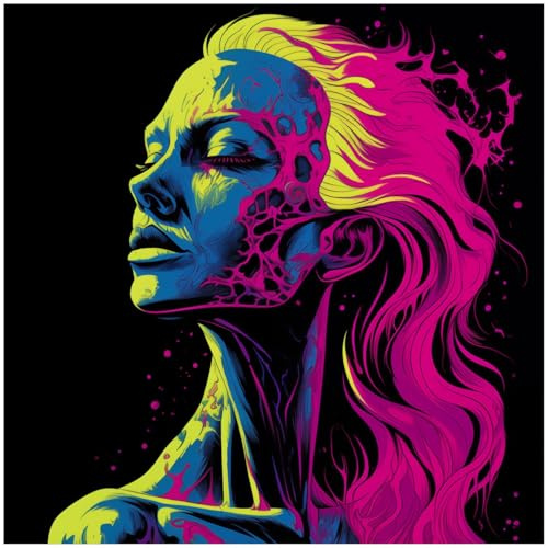 Wallario Memoboard aus Glas mit Motiv, Magnet-Tafel in 50 x 50 cm in Premium Qualität Verwandlung in Pop-Art