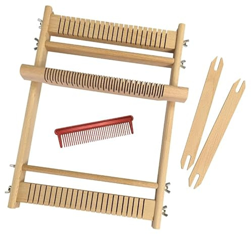 Pebaro Webrahmen Holzspielzeug 30cm kreatives Handarbeiten.