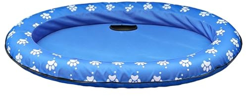 Balsa Inflable Para Perros: Flotador De Piscina Plegable, Estera Flotante Para Mascotas Acuáticas De Verano, Accesorios Flotantes Para Mascotas, Piscina Para Perros, Jardín, Playa, Parque, Lago, Río,