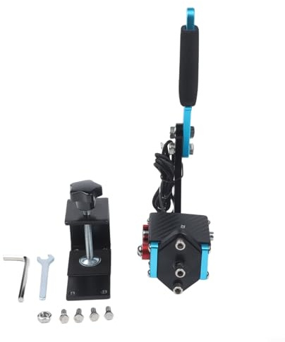 PC Racing Handbremse mit Hall-Sensor, USB-Plug-Play-Drift-Bremse für Logitech G27, G29, G920, T500, T300, einstellbare Federspannung, Aluminiumlegierung für Assetto für Corsa Dirt, Rot