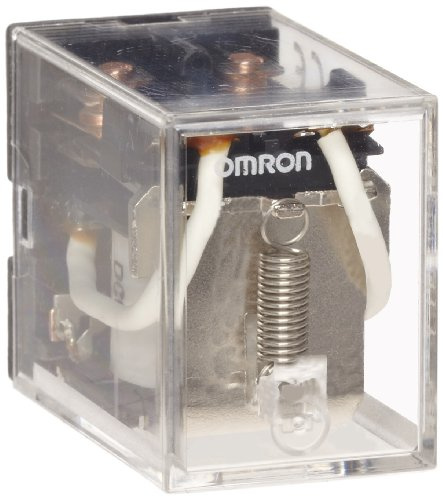 Omron LY2-AC220/240 General Purpose Relay, Standard Type, Plug-In/Solder Terminal, Standard Bracket Mounting, Single Contact, Double Pole Double Throw Contacts, 4.8 to 5.3 mA at 50 Hz and 4.2 to 4.6 mA at 60 Hz Rated Load Current, 220 to 240 VAC Rated Load Voltage