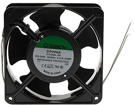 Sunon Ventilador 120 x 120 x 38 mm DP200A2123XBL AC 230 V 2850 rpm 45 dBA rodamiento de bolas 2 hilos