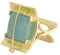 unique avenue - Ring in 585 Gold mit Aquamarin und Brillant