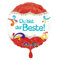 Amscan 3409201 - Standard Folienballon Du bist der Beste!, Durchmesser 43 cm, Volumen 13 Liter, Heliumballon