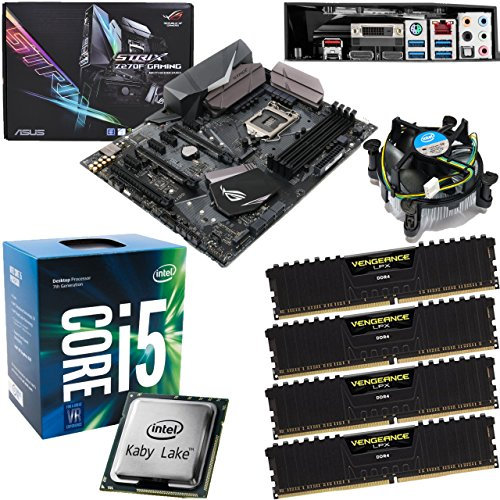 Components4All INTEL Kaby Lake Core i5 7600 3.5Ghz CPU (Turbo 4.1Ghz), ASUS ROG Strix Z270F Gaming Motherboard & 32GB 3200Mhz Corsair DDR4 RAM Pre-Built Bundle