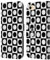 Head Case Designs Punkte Schwarz-Weiss Muster Leder Brieftaschen Handyhülle Hülle Huelle kompatibel mit Apple iPhone 7/8 / SE 2020 & 2022