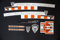 Unbekannt Fahrrad DEKOR Satz Aufkleber Rahmen frame Decal Sticker MC KENZIE orange silber
