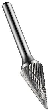 Dormer P823 Rotary Carbide Burr, Cone Shape, Double Cut Geometry, Bright Finish